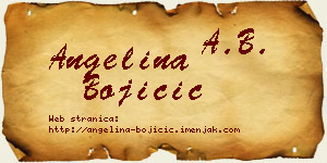 Angelina Bojičić vizit kartica